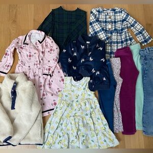 Girls size 4-5 dress jacket pants crewcuts Janie jack Hanna andersson lot bundle